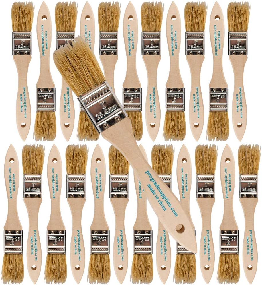 Pro Grade - Chip Paint Brushes - 24 Ea 1 Inch Chip Paint Brush: Kitchen & Dining