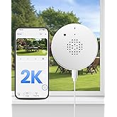 AKINGUAR 3MP 2K Window Camera, WiFi6 Indoor Camera for Home Security, with Full-Color Night Vision, AI Person/Vehicle/Motion Detection, 24/7 Recording, Easy & Quick Install, Replaces Outdoor Cameras