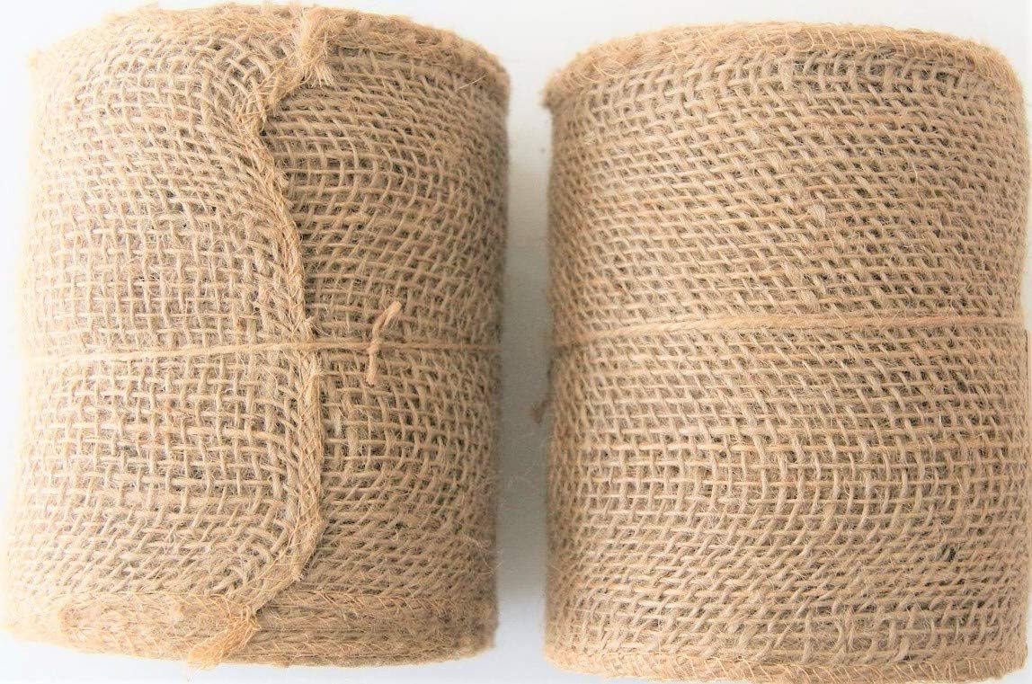 5.5 inch burlap ribbon