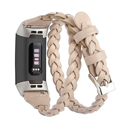 Slim Double Leather Band for Fitbit Charge 4/3/3 SE Zimbabwe Ubuy