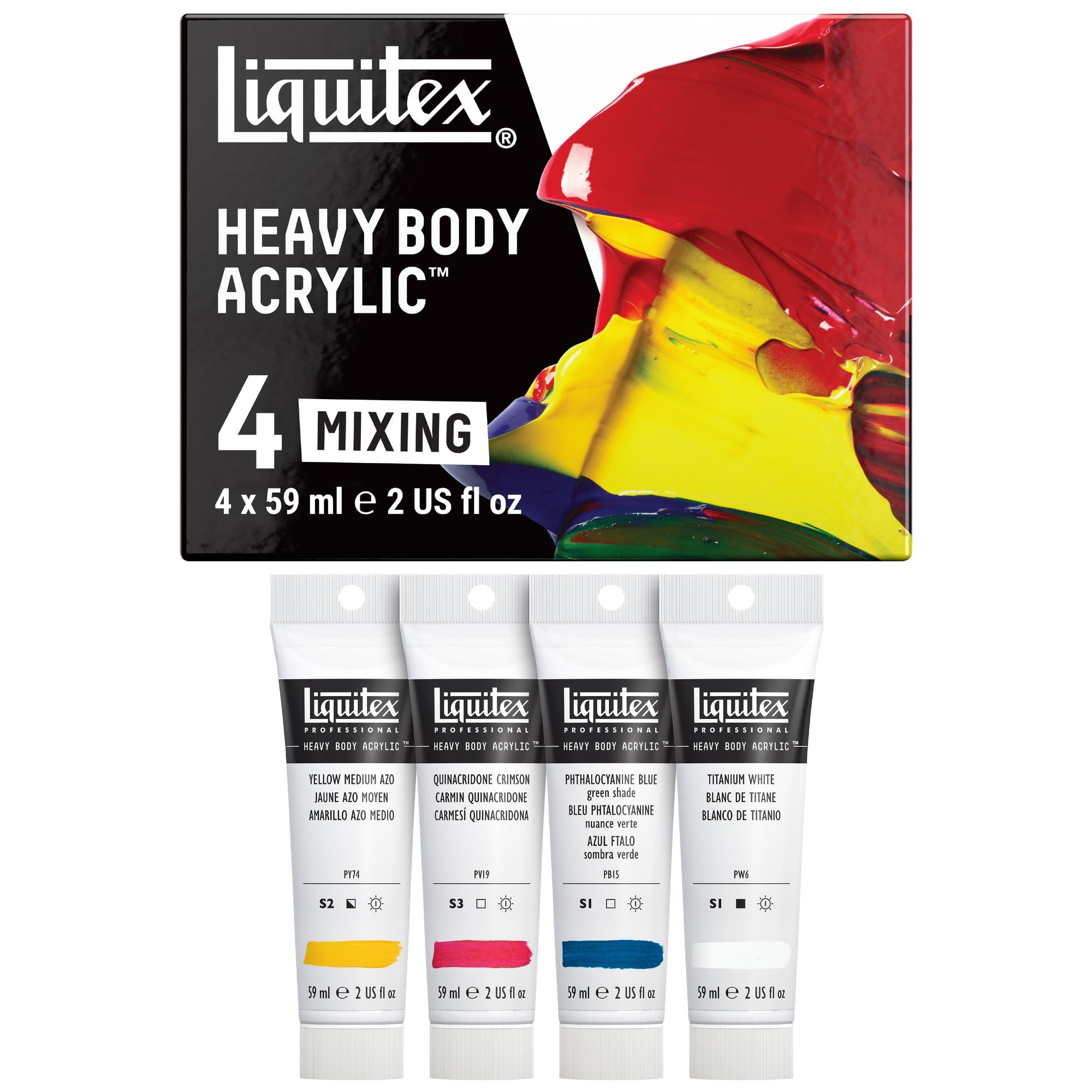 Liquitex Mixing 4 Professional Heavy Body Acrylic Set
