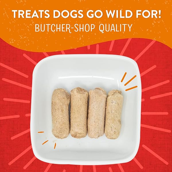STELLA & CHEWY’S FREEZE-DRIED RAW WILD WEENIES DOG TREATS – HIGH-PROTEIN TRAINING TREATS FOR DOGS & PUPPIES – ALL-NATURAL GRASS-FED BEEF RECIPE WITH 97% MEAT & ORGANS – USA MADE – 3.25 OZ BAG