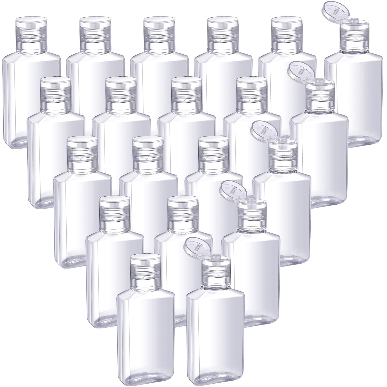 Download Amazon Com 50 Pieces Clear Empty Travel Bottles 30 Ml 1 Oz Flip Cap Empty Container Portable Refillable Flip Top Bottles For Travel Outdoor Camping Business Trip Beauty