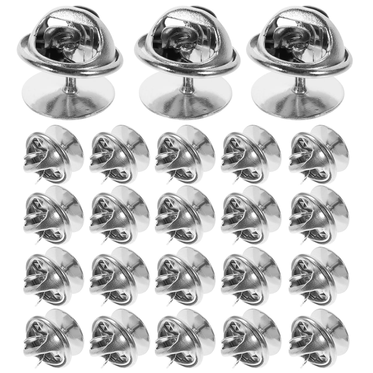 ULTNICE Clutch Tie Tacks Blank with Clutch Back 50Pcs Tie Tack Butterfly Pin Clutch Back with Blank Pins for Craft Making