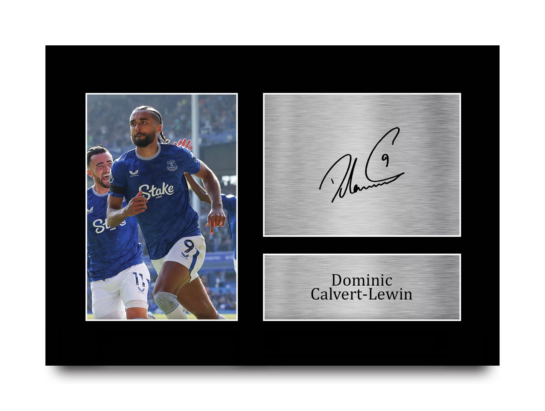 HWC Trading A4 Dominic Calvert-Lewin Everton Gifts Printed Signed Autograph Picture for Fans and Supporters - A4