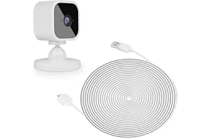 Zeshbit 25ft/7.5m Power Cable for Blink Mini Security Camera, Extension USB Cable Continuously Charging Your Blink Mini Indoor Plug-in Smart Camera (Plug and Camera are Not Included)