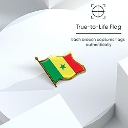 Senegal Flag Lapel Pin - Enamel Metal National
