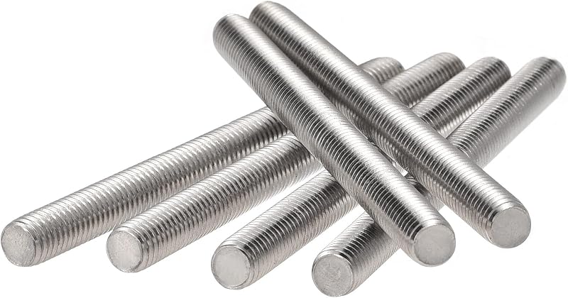 sourcing map M8 x 100mm Fully Threaded Rod 304 Stainless Steel Right Hand