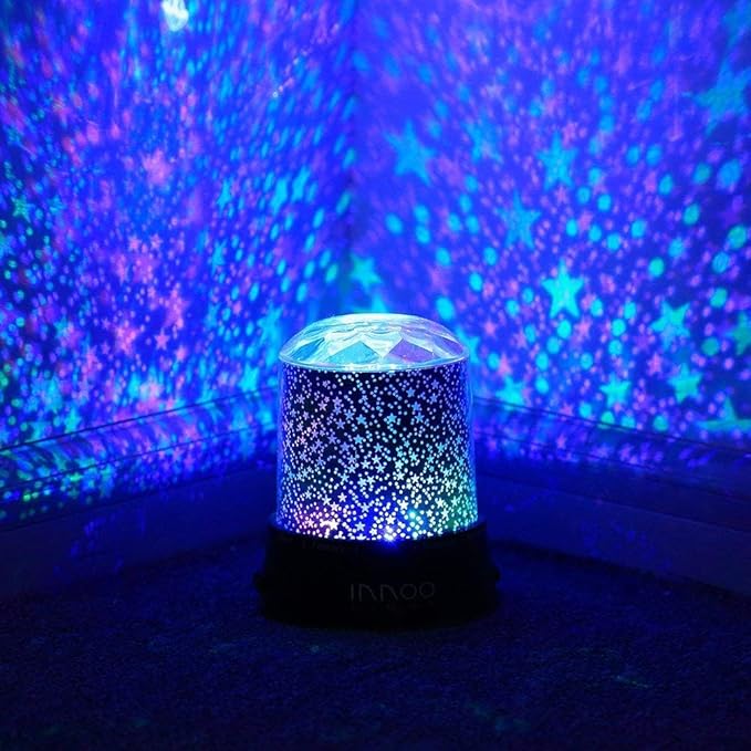 SIDDHMURTI Star Master Colorful Romantic LED Cosmos Sky Starry Moon Beauty Night Projector Bed Side Lamp with USB Cable