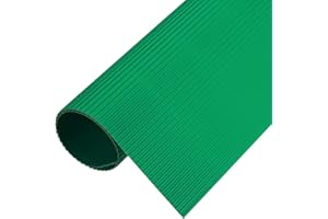 MECCANIXITY Corrugated Paper Sheets 5pcs 14inch x 10inch x 1/16inch Emerald Green Cardboard for DIY Craft