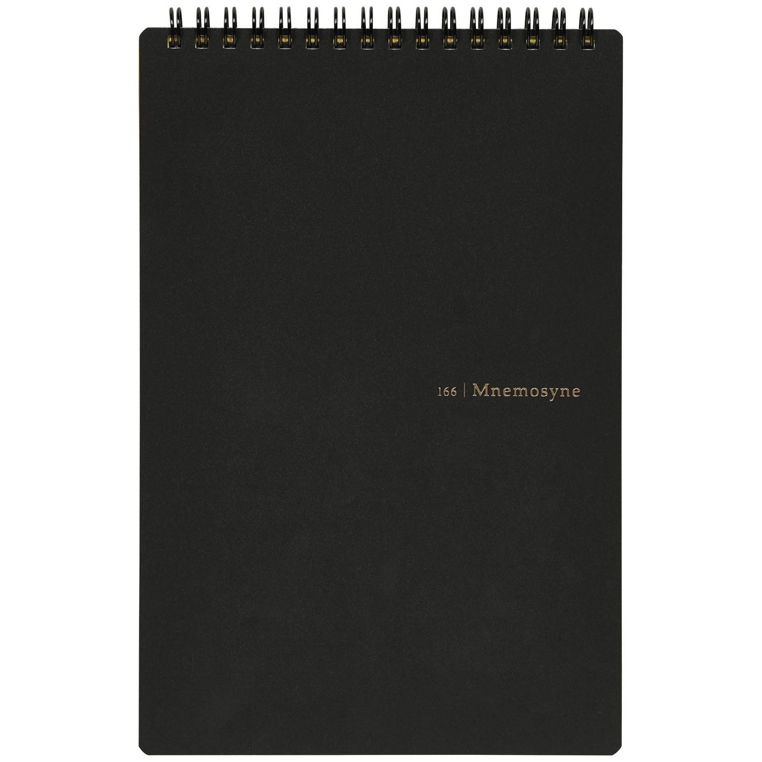 Marman Notebook N166 A5 A-Ruled Centerline,BLACK,9.06" x 5.83" (Ruled)