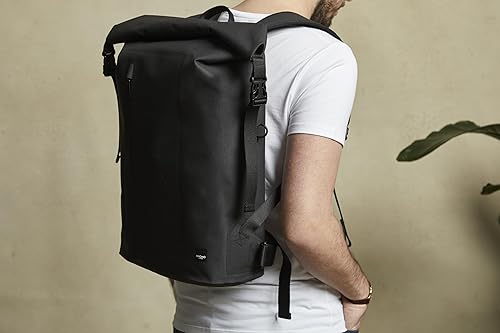 KNOMO Cromwell 16 inch waterdichte laptop Rolltop rugzak heren, waterbestendige reisrugzak, casual dagrugzak voor buiten, Grijs, One Size, Dagrugzak Rugzakken KNOMO Cromwell 16 inch waterdichte laptop Rolltop rugzak heren, waterbestendige reisrugzak, casual dagrugzak voor buiten, Grijs, One Size, Dagrugzak Rugzakken