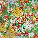 Aneco 150g/6000 Pieces Christmas Confetti Pentagram,Snowflake,Santa,Pine,Merry Christmas Alphabet,Sequin,Poinsettia Flowers,Gift,Bell,Angel,Snowman,Elk Table Confetti Bright Christmas Decoration Set¡­