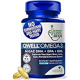 Vegan Omega 3 Supplement – Algae Omega 3 with DHA EPA DPA – Vegan Capsules from Algal – Fish Oil Alternative – Plant-Based Algae Oil Formula – Non-GMO, Carrageenan-Free, High Strength