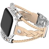 Boho Bracelets Weaving Leather Bands Compatible