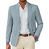 COOFANDY Mens Linen Casual Blazer Slim Fit Sport Coat Two Button Summer Suit Jacket Lightweight Business Sport Jacket