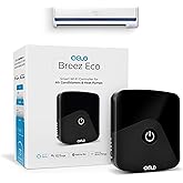 Breez Eco Smart Air Conditioner Controller for MiniSplit, Window, Portable AC| WiFi, Alexa, Siri Shortcuts, SmartThings, IFTTT, Free App, NO Subscriptions | Schedules, Geofencing, Comfy (Black)