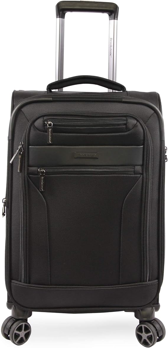 Brookstone Luggage Harbor Spinner Suitcase, Black Amazon.co.uk Luggage