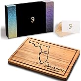 Florida Cutting Board Personalized, State Destination Cutting Board, Florida Themed Decor for Home, Customized Florida Gifts Unique, Gifts for Florida People