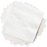 Comfy Package [1000 Count] White Beverage Napkins 1-Ply Bulk Cocktail Napkins, Restaurant Bar Paper Napkins