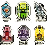 Superman Movie Stained Glass Pin Set (6pcs)