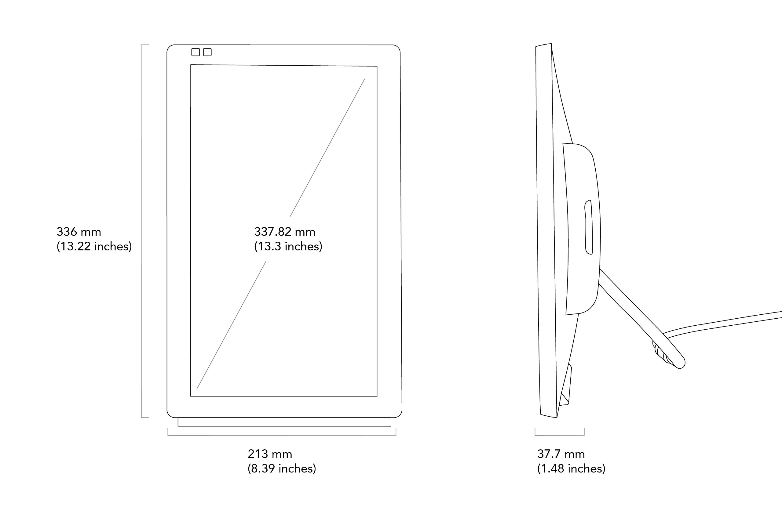 Nixplay Seed Wave 13.3 Inch WiFi Digital Picture Frame with Bluetooth Speakers Share Moments