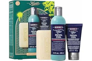 Kiehl's Men's Skincare Routine Gift Set, $81 Value, 3-Pieces, Including Face Wash, Body Scrub, and Facial Moisturizer for Him