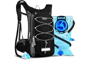 Lunidry Insulated Hydration Pack Backpack with 3L BPA Free Leak-Proof Water Bladder, Keep Liquids Cool for Up to 5 Hours, Daypack for Hiking, Running, Cycling, Hunting, Climbing