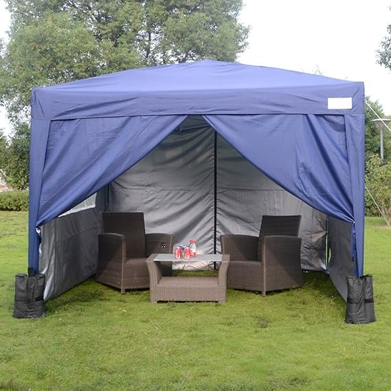 Quictent 3x3 m Easy Pop Up Gazebo Party Wedding Tent Heavy Duty