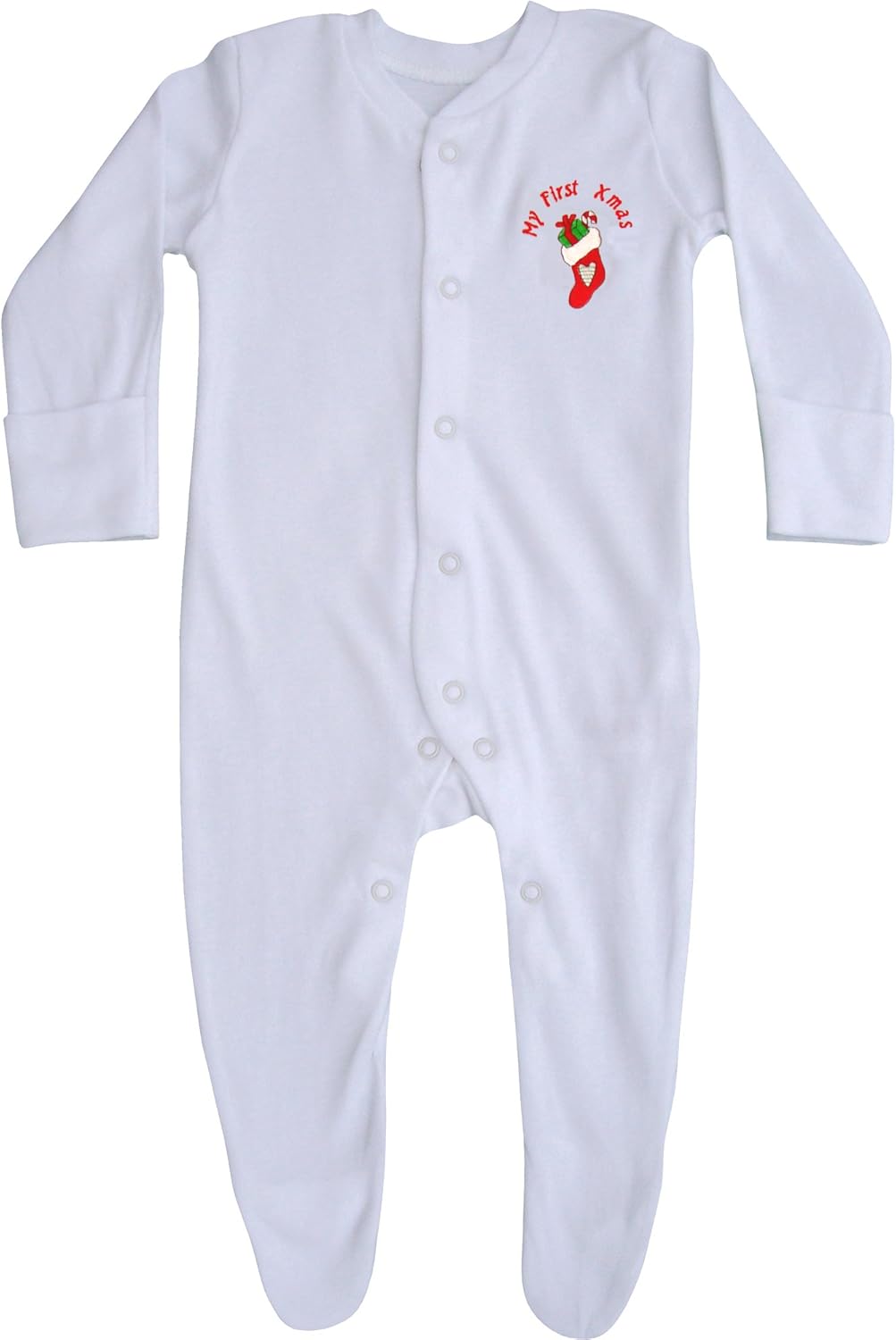 my 1st christmas sleepsuit