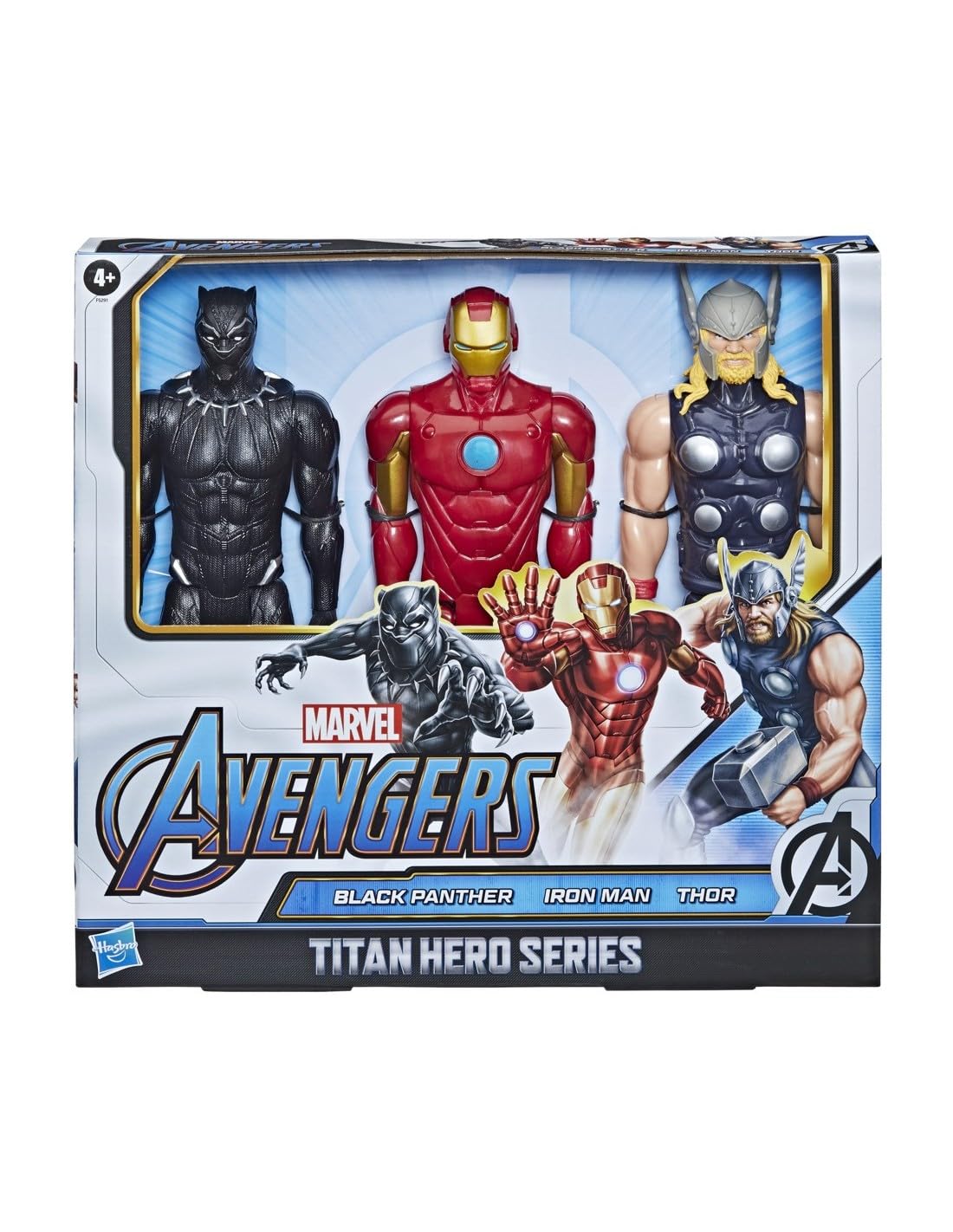 Marvel Figures Titan Hero Series Black Panther Ironman Thor