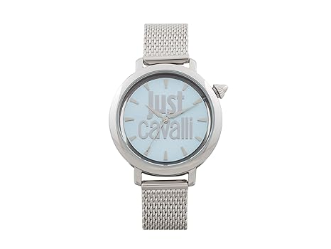 Just Cavalli Damen Analog-Digital Quarz Uhr mit Edelstahl Armband JC1L007M0055