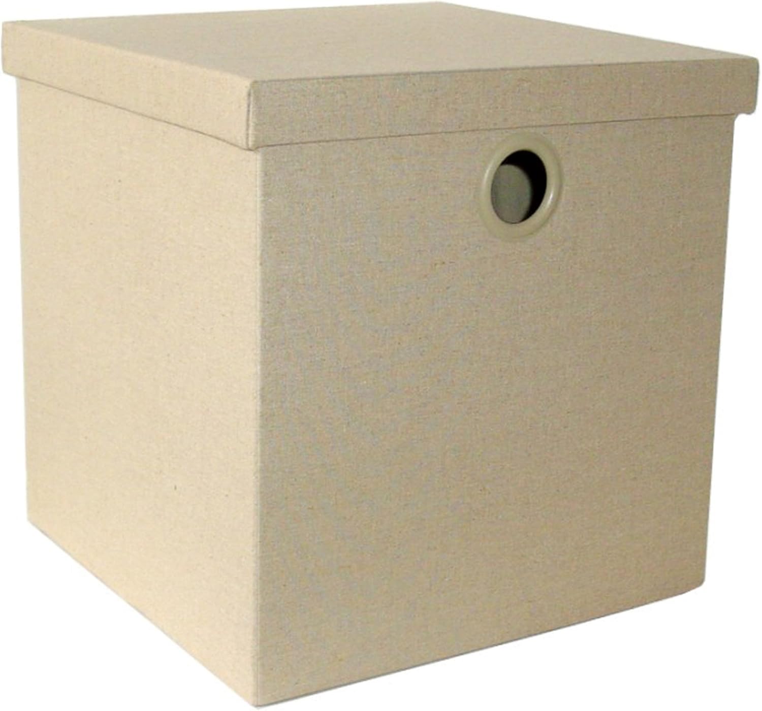 Alphaitalia Lino Plegable Caja de Almacenamiento, Beige, 34 x 34 x 34 cm: Amazon.es: Hogar