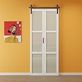 Paintable Bifold Barn Doors, 36" x 84" Preassembled