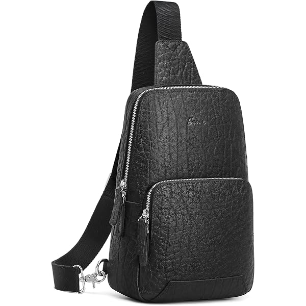 Amazon.com: Distressed Brown Buffalo Leather Sling Backpack  display picture 1