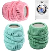 3pcs/Set Washing Machine Laundry Ball, Fabric Softener Dispenser, Reusable Laundry Sponge Ball for Washer, Dryer, Household Substitute