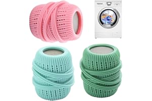 LOQJSS 3pcs/Set Washing Machine Laundry Ball, Fabric Softener Dispenser, Reusable Laundry Sponge Ball for Washer, Dryer, Household Substitute