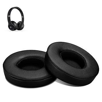 Conambo Ersatz Ohrpolster für Beats Solo 2 / Solo 3- Leder Memory Foam Ohr Polsterfür Kopfhörer Ohrkissen Beats Solo 2.0 Wire