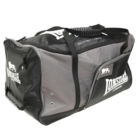 Lonsdale Training Sports Bag Black/Silver Amazon.co.uk Sports