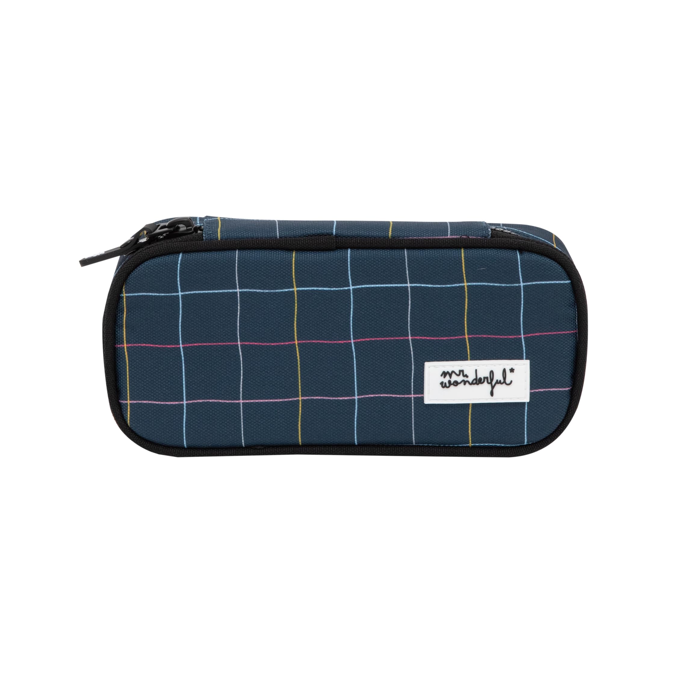 Mr. Wonderful Urban Rectangular Pencil Case Ready for a Great Day School Pencil Case with Zip