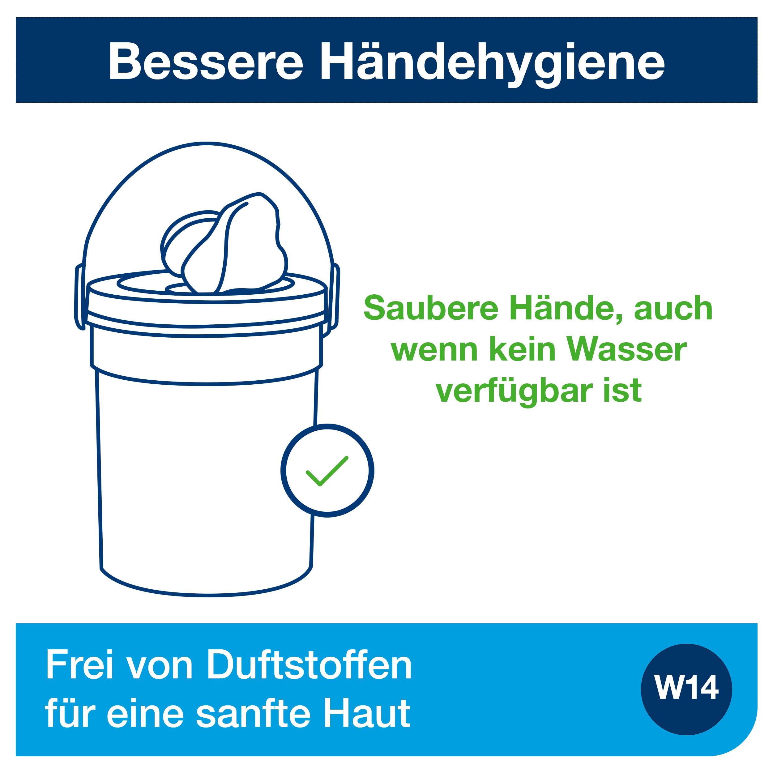 Tork Feuchte Handreinigungstücher im Spendereimer Weiß W14, Ohne Duftstoffe, 4 × 58 Tücher, 190592 4