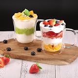 ecooe 6x350ml Double Wall Borosilicate Glass Cups with Handles Coffee Cups view 7