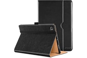 DTTO for Samsung Galaxy Tab A8 10.5 inch Case 2022, Premium Leather Business Folio Stand Cover with Built-in Hand Strap for Samsung Galaxy Tab A8 10.5’’ 2022 Model [SM-X200/X205/X207], Black