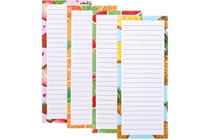Magnetic Notepads for Refrigerator Magnetic Grocery List for Fridge 4 Pack To Do List Notepad for Shopping Locker Filing Remi