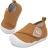 FEETCITY Baby First Walking Shoes Wide Baby Shoes Infant Sneakers Newborn Crib Shoe Barefoot Lightweight Slip On Shoe