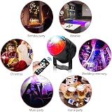 CATPOWER 4 Pack 360° Rotating Sound-Activated Disco Ball Lights USB 3W RGB view 5