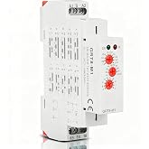 AGJIQ Multifunctional Delay Time Relay, GRT8-M1 AC/DC 12V-240V | DIN Rail Wide Voltage Relays Timer, 10 Functions Delay ON Off, Mount Timer Relay for Industrial Control &amp; Smart Home