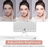 FUNTOUCH X-Large Lighted Vanity Mirror with 35 LEDs 10X Magnification view 2