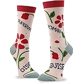 HUMAN FEELINGS Funny Socks for Women Novelty Mom Dress Womens Sock Funny Gift