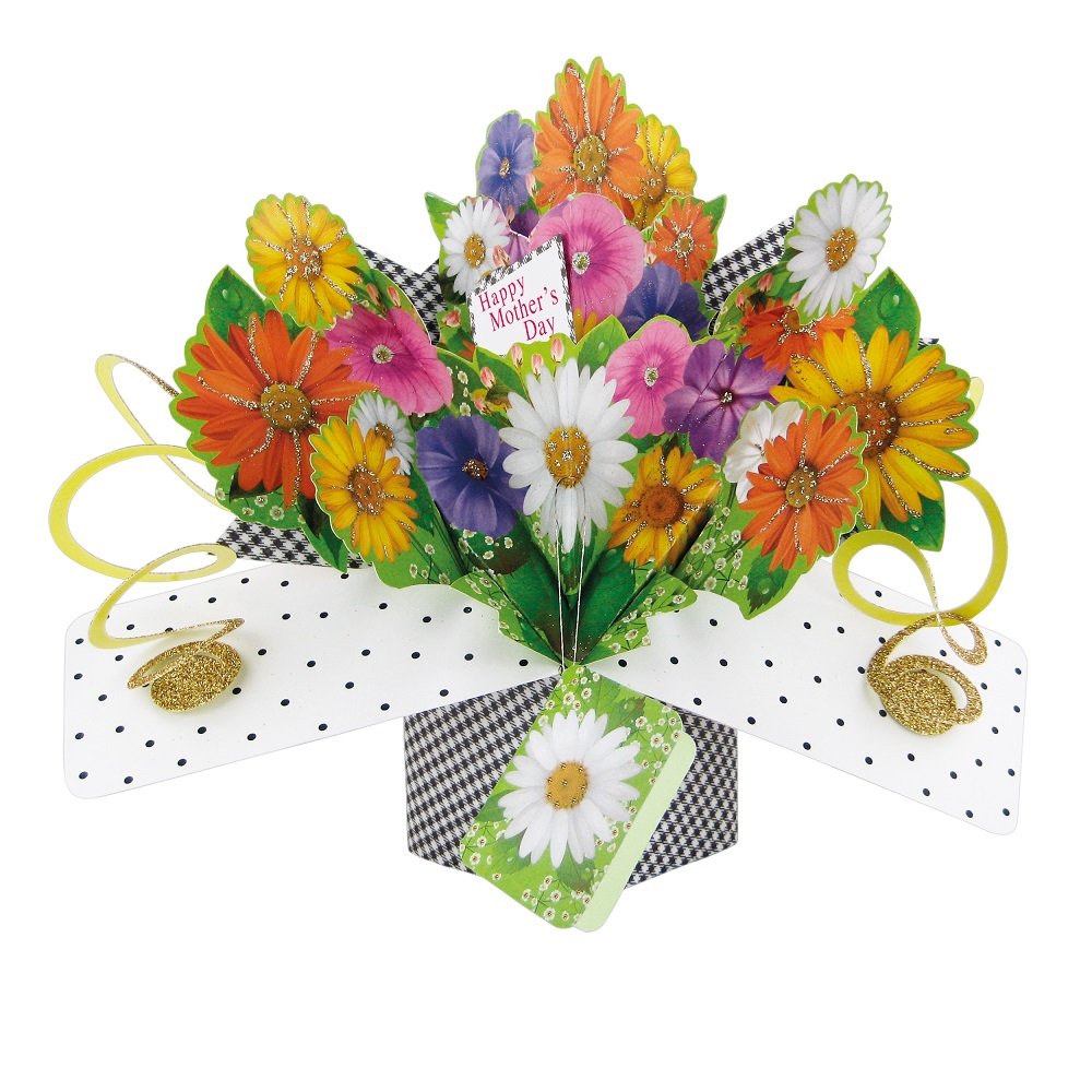 Second Nature Happy Mother's Day Pop-Up Flowers Greeting Card 3D Pop Up Cards